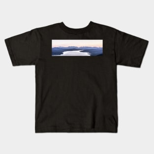 'Blue Hour, Through to Glencoe', Loch Rannoch. Kids T-Shirt